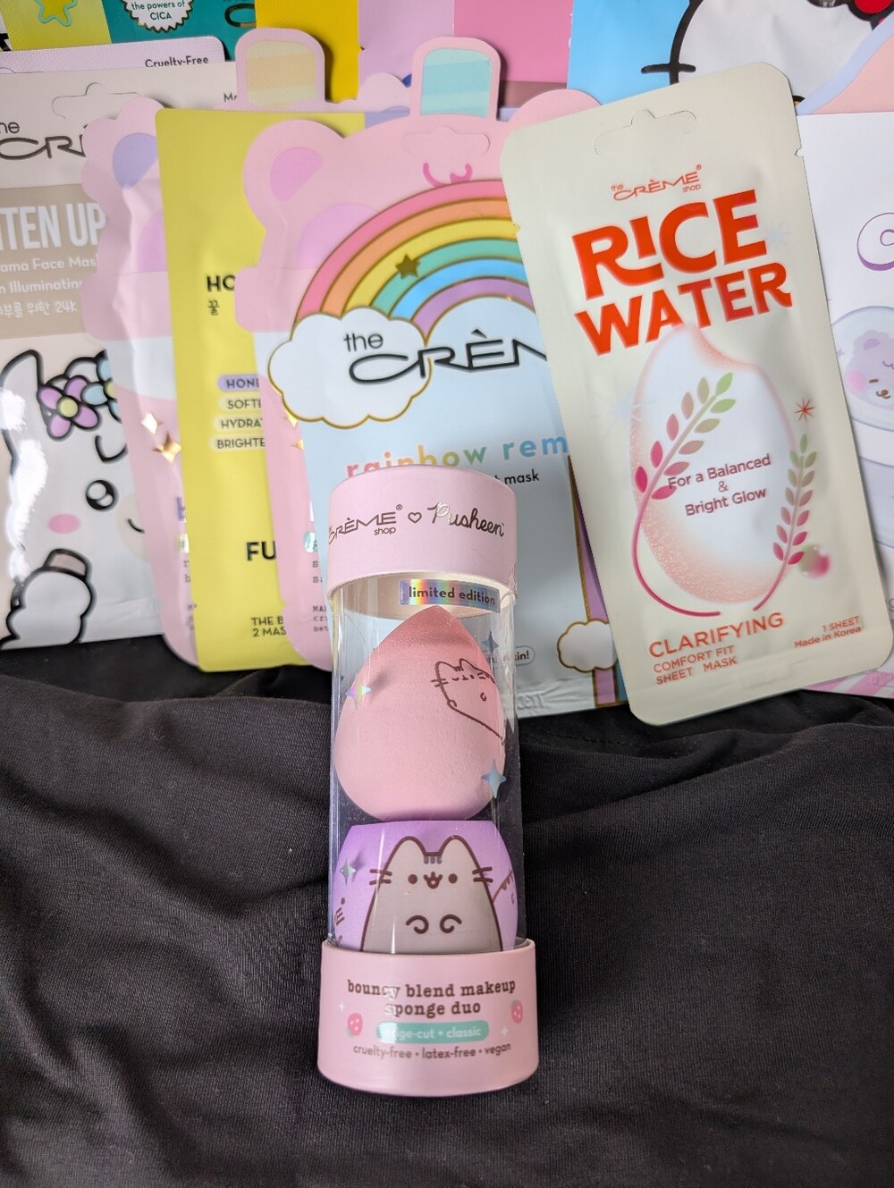 ❤️ 1 Free Mask w/Pusheen Bouncy Blend Makeup Sponge Duo Edge-cut K-Beauty Korean